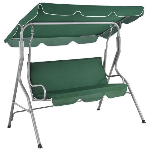 Hollywood Schommelstoel , schommelbank - 3 zits - Groen, Tuin en Terras, Tuinstoelen, Nieuw, Verzenden