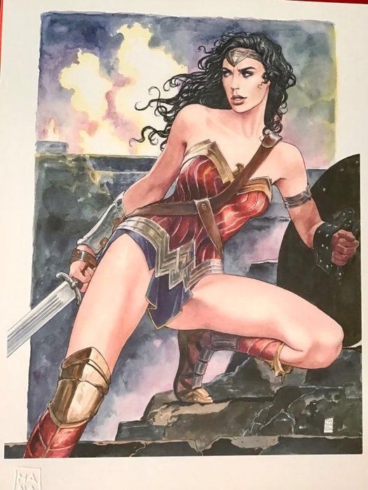 Manara, Milo - 1 Offset Print - Wonder Woman - Gal Gadot, Boeken, Strips | Comics
