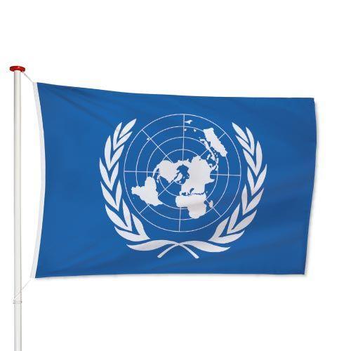 Verenigde Naties Vlag 40x60cm, Diversen, Vlaggen en Wimpels, Nieuw, Verzenden
