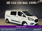 Ford Transit Custom | 2.0 TDCI 131pk L2H1 Dubbele Cabine, Auto's, Gebruikt, Euro 6, Wit, Dealer onderhouden