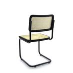 Workliving Bas eetkamerstoel - rotan design zwart, Verzenden, Nieuw in verpakking