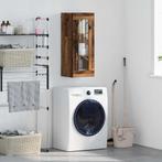 vidaXL Wandkast Oud Hout 34,5 x 34 x 90 cm Geengineerd Hout, Huis en Inrichting, Kasten | Buffetkasten, Minder dan 50 cm, Verzenden