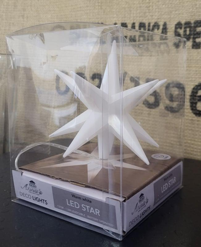 Partij Kerstster met verlichting - ø12 cm 40 stuks, Diversen, Kerst, Nieuw, Ophalen of Verzenden