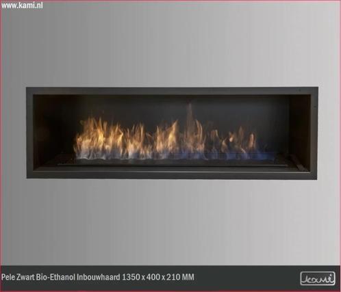 Pele Zwart Bio-Ethanol Inbouwhaard 1350 x 400 x 210 MM, Huis en Inrichting, Haarden, Overige soorten, Nieuw, Ophalen of Verzenden