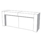 Toonbank U-Frame Thick C-PUH-011-COMP, Zakelijke goederen, Kantoor en Winkelinrichting | Winkel en Inventaris, Ophalen of Verzenden