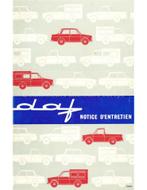 1964 DAF INSTRUCTIEBOEKJE FRANS, Auto diversen, Handleidingen en Instructieboekjes