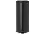 Brabantia NewIcon Prullenbak - 30 liter - Matt Black, Verzenden, Zo goed als nieuw