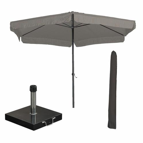 Garden Impressions Delta stokparasol Ø300 cm taupe incl 40, Tuin en Terras, Partytenten, Verzenden