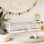 vidaXL Kinderbedframe 90x200 cm massief grenenhout wit, Kinderen en Baby's, Kinderkamer | Bedden, Verzenden, Nieuw