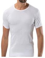 Bonanza Basic T-shirt - O-neck - 100% katoen - Wit, Verzenden