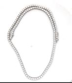 Halsketting - 14 karaat Witgoud - 8.40ct. tw. Diamant, Sieraden, Tassen en Uiterlijk, Kettingen, Nieuw