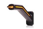 LED Breedtelamp rechts incl. knipperlicht, dark lens 12-24v, Verzenden, Nieuw