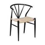 *WOONWINKEL* Dan-Form Delta Retro Design Stoel Zwart Met Tou, Huis en Inrichting, Verzenden, Nieuw, Zwart