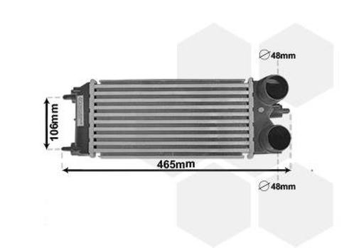 INTERCOOLER VOOR FORD B-MAX 2012-2017 1696574, Auto-onderdelen, Airco en Verwarming, Nieuw, Ophalen of Verzenden