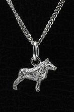 Zilveren Schipperke ketting hanger - klein, Verzenden, Nieuw