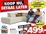 Blanca Hoekbank van €2349.-  voor €1499.- OUTLETMODEL!, Huis en Inrichting, Banken | Bankstellen, Nieuw