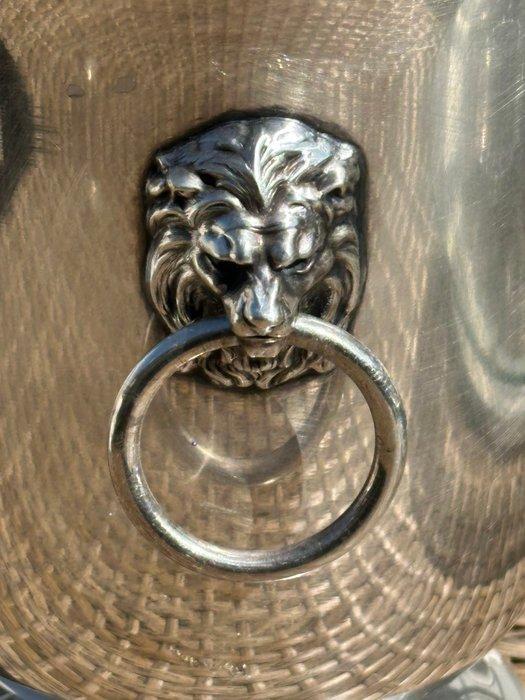 Orfèvre JBM - têtes de lions - Champagne koeler - Gepolijst, Antiek en Kunst, Antiek | Meubels | Tafels