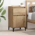 vidaXL Nachtkastje met lade artisanaal eikenkleurig 40 x 35, Huis en Inrichting, Slaapkamer | Nachtkastjes, Minder dan 45 cm, Verzenden