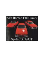 1969 ALFA ROMEO 1300 JUNIOR SPIDER GTA GT BROCHURE, Boeken, Nieuw, Alfa Romeo, Author