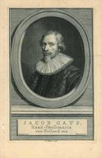 Portrait of Jacob Cats, Antiek en Kunst, Kunst | Etsen en Gravures