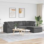 vidaXL Modulaire bank met voetenbank&kussens corduroy stof, Verzenden, Nieuw, Stof
