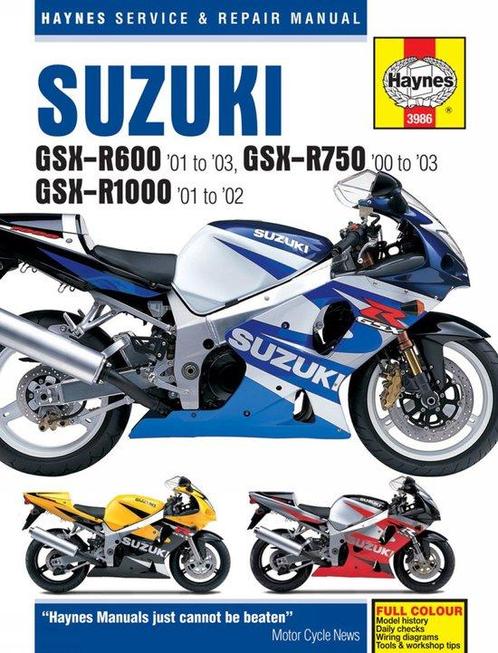 9781785212734 Suzuki GSX-R600 01 to 03, GSX-R750 00 to..., Boeken, Informatica en Computer, Nieuw, Verzenden