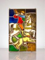 Antiek Glas-in-loodraam - 1920-1930 - 47x30cm
