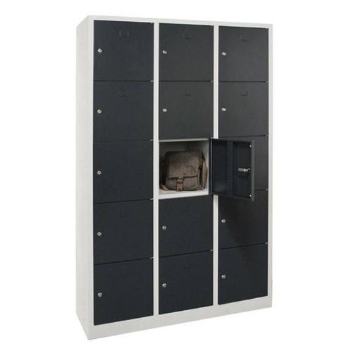 -12% Lockerkast Premium 15-deurs - Grijs - Gratis verzending, Huis en Inrichting, Kasten | Lockerkasten, Nieuw, Verzenden