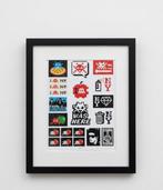 Invader (1969) - Planche de stickers Invader “Was Here