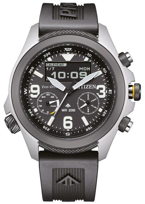 Citizen JV1007-07E Promaster Land horloge, Sieraden, Tassen en Uiterlijk, Horloges | Heren, Kunststof, Nieuw, Staal, Citizen, Polshorloge