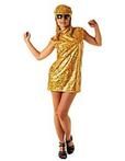 Disco jurk goud