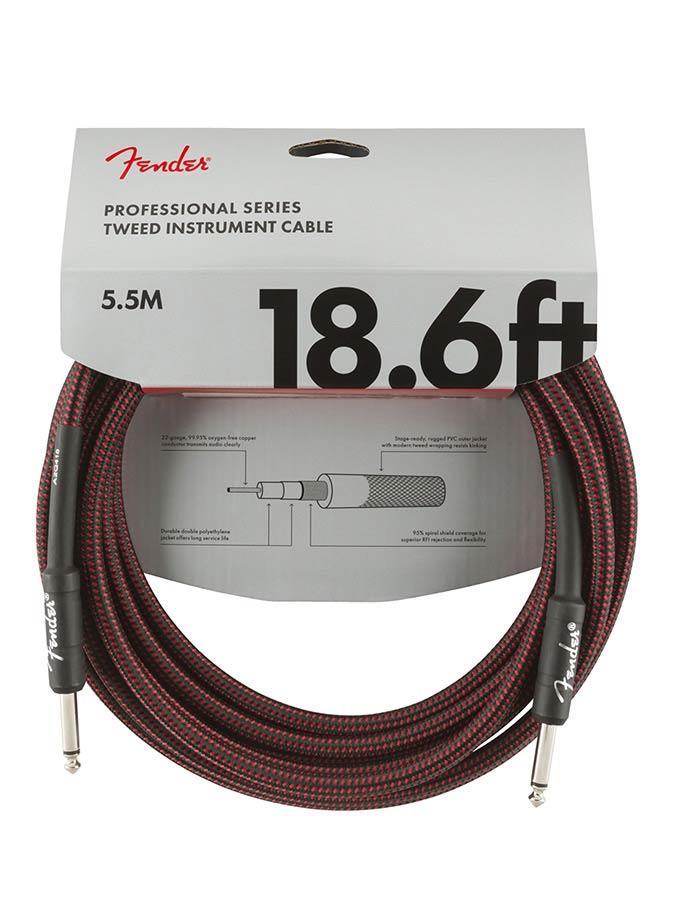 Fender Professional Tweed instrument kabel 5.5m rood, Muziek en Instrumenten, Instrumenten | Toebehoren, Verzenden