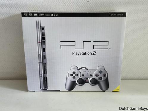 Playstation 2 / PS2 - Console - Satin Silver - Boxed, Spelcomputers en Games, Spelcomputers | Sony PlayStation 2, Gebruikt, Verzenden