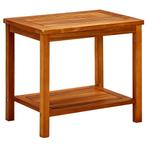 vidaXL Salontafel 50x35x45 cm massief acaciahout, Minder dan 50 cm, 50 tot 100 cm, Verzenden, Nieuw