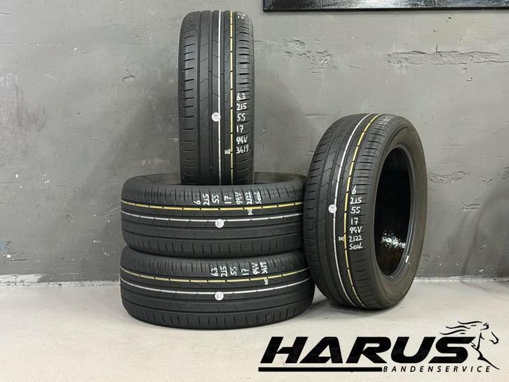 215/55/17 94V Hankook zomerbanden 6,3/6mm profiel 4 stuks, Auto-onderdelen, Banden en Velgen, 17 inch, Erkend duurzaam, Zomerbanden