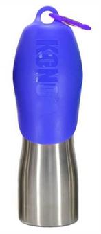 KONG H2O DRINKFLES RVS BLAUW 740 ML (Dierbenodigdheden), Dieren en Toebehoren, Overige Dieren-accessoires, Verzenden, Nieuw