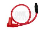 Bougiekabel 9mm Racing met bougiedop en verloop rood, Fietsen en Brommers, Ophalen of Verzenden, Nieuw