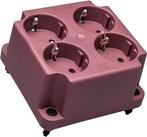 ABB 3640 Rode Afdekking Met 4-Gang Schuko Stopcontact -, Verzenden, Nieuw, Overige typen