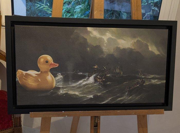 Teejo - Ducked - Vide atelier - chassis + cadre, Antiek en Kunst, Kunst | Designobjecten