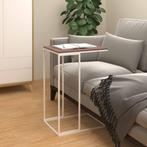 vidaXL Bijzettafel 40x30x59 cm bewerkt hout wit, Huis en Inrichting, Minder dan 50 cm, 50 tot 100 cm, 50 tot 75 cm, Verzenden