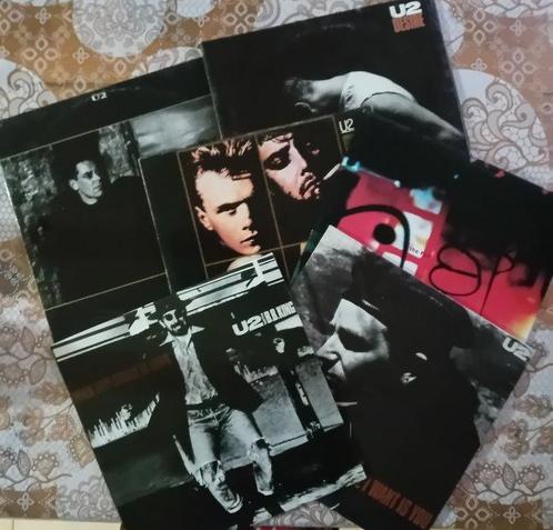 U2 - 6 x 12 singles 45 RPM - Diverse titels - 12 Maxi, Cd's en Dvd's, Vinyl Singles