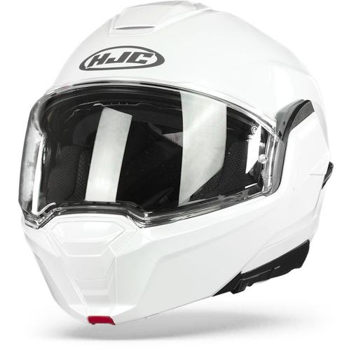 HJC I100 Donker Wit Systeemhelm, Motoren, Kleding | Motorhelmen, Systeemhelm, Heren, XXL, Nieuw met kaartje, HJC, Verzenden