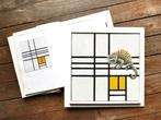 Jos Verheugen - Free after Mondrian, with Chameleon (M917), Antiek en Kunst, Kunst | Schilderijen | Modern