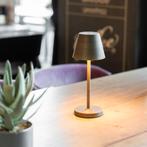 Tafellamp Bistro Antiek Brons Binnenverlichting, Verzenden, Nieuw, Modern, Minder dan 50 cm