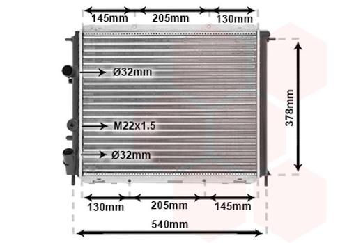 RADIATOR VOOR RENAULT CLIO 1998-2001 7700836304, Auto-onderdelen, Airco en Verwarming, Nieuw, Ophalen of Verzenden