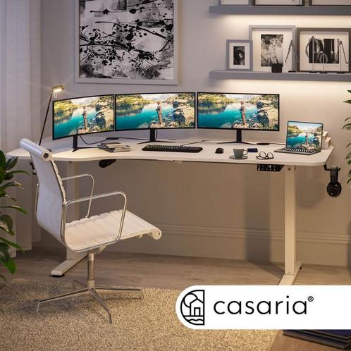 Bureau In hoogte verstelbaar - Wit 160x75x73-118cm, Huis en Inrichting, Stoelen, Nieuw, Verzenden