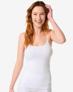 HEMA Licht corrigerend hemd spaghettibandjes naadloos katoen, Verzenden, Wit