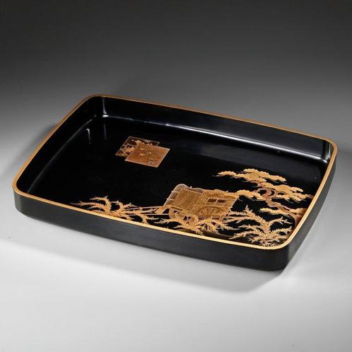 presentatieschotel - Gelakt hout, Moeder van parel - Japan -, Antiek en Kunst, Antiek | Overige Antiek