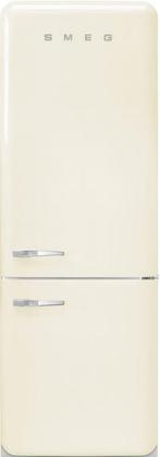 Smeg FAB38RCR5 koelkast creme - rechtsdraaiend, 200 liter of meer, Verzenden, 60 cm of meer, Met aparte vriezer
