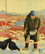 Yves Offret (1946-2004) - La poignée de graines, Antiek en Kunst